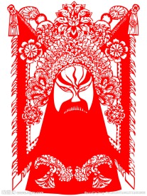 脸谱剪纸