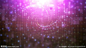 LED大屏幕演出舞台晚会婚礼紫色粒子水珠