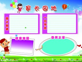 家长园地展板