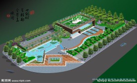 新城售楼部鸟瞰图