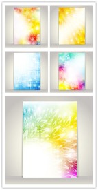 幻彩花纹画册封面