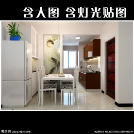 餐厅厨房效果图