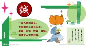 诚信展板