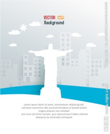 里约热内卢雕像剪纸