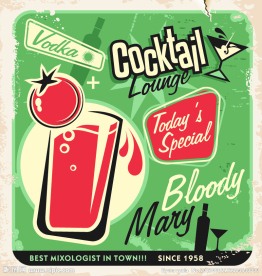 复古食品海报矢量素材