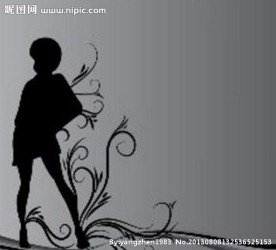 女人剪影