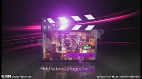 动感暗黑影视相册模版