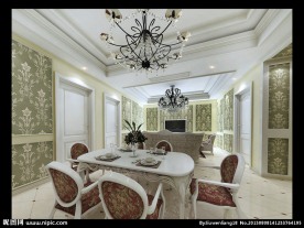 欧式餐厅效果图