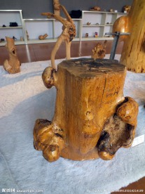 艺术展厅根雕作品
