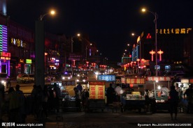 达拉特旗树林召夜市