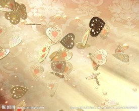 纷纷落下的金色爱心片