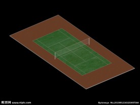网球场模型
