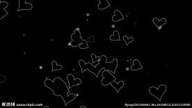 飞扬的爱心圈圈背景