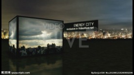 城市立体相册模版