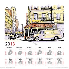 2013年日历