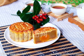 单黄白莲蓉月饼