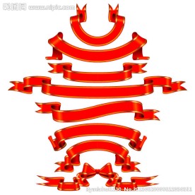 红色彩带