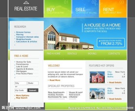 橙蓝绿flash模板