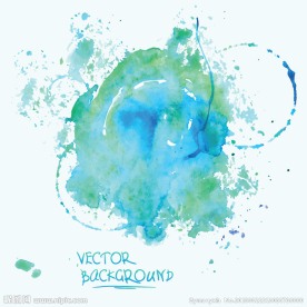 墨迹水粉水彩背景