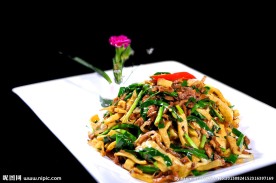 韭菜千张肉丝
