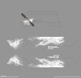 RAV4车身贴