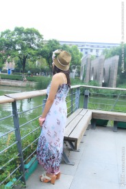 美女风景照