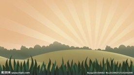高清卡通阳光草地