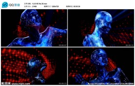 3d人物旋转酒吧背景