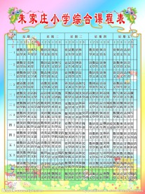 综合课程表