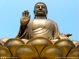 坐姿铜佛像