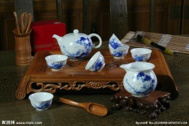 景德镇青花手绘茶具