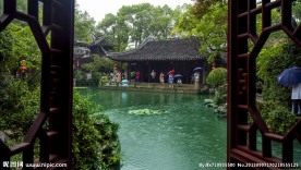 细雨退思园