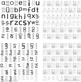 汉语拼音表识字卡大全