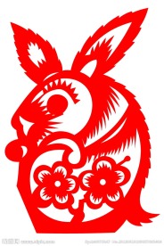 剪纸兔