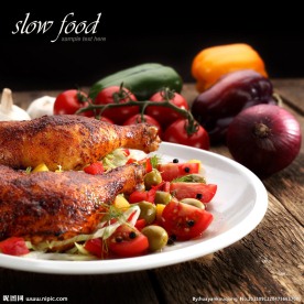 碳烧用生火鸡腿