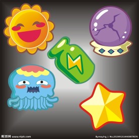 太阳星星豌豆炮章鱼