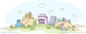 矢量城市风景图片