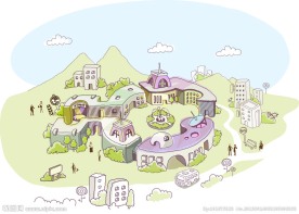 矢量城市风景图片
