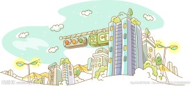 矢量城市风景图片