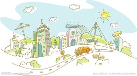 矢量城市风景图片