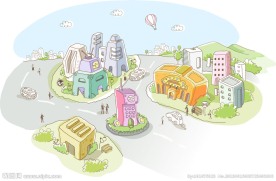 矢量城市风景图片