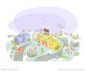 矢量城市风景图片