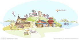 矢量城市风景图片