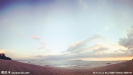 海南三亚湾全景