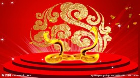 金蛇祥云舞台视频素材