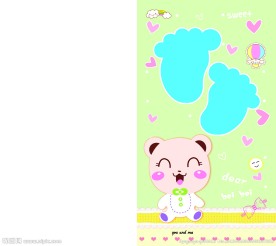 卡通 卡片 韩版