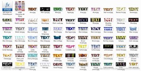 PS字体样式图片