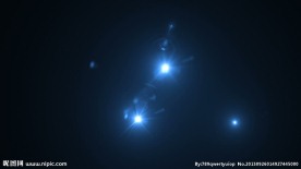 蓝色粒子星光视频素材