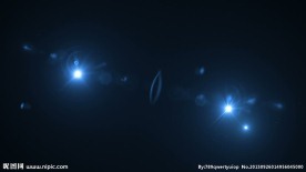 蓝色粒子星光视频素材