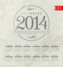 2014年日历模板